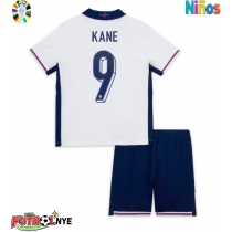 Camiseta Inglaterra Harry Kane #9 Primera Equipación para niños Eurocopa 2024 manga corta (+ pantalones cortos)